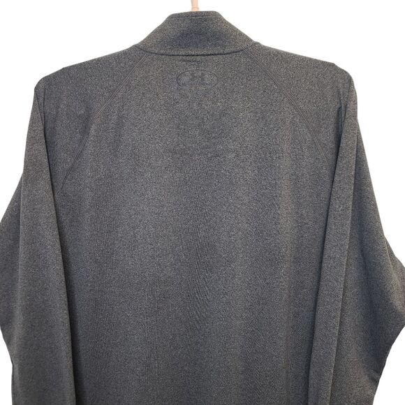 Under Armour Mens Heatgear Grey Loose Fitted Quarter Zip Long Sleeve Shirt M - Picture 5 of 15
